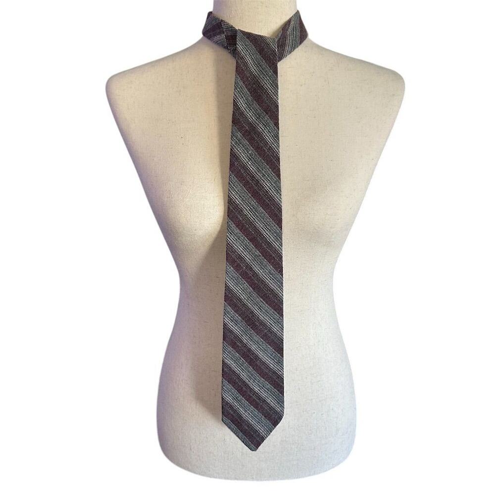 Woolcrofter Men's Multicolor Striped Designer Tie 53" Length